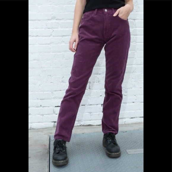 purple corduroy jeans